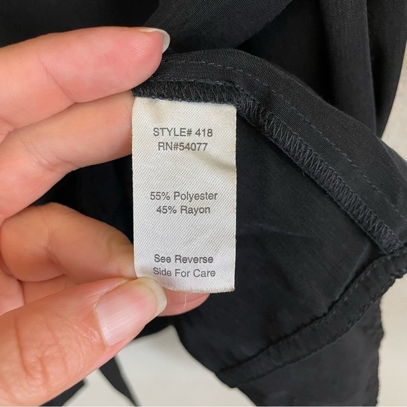 Cabi Open Front Lightweight Tie Cardigan/Jacket Black Size M - Picture 6 of 7